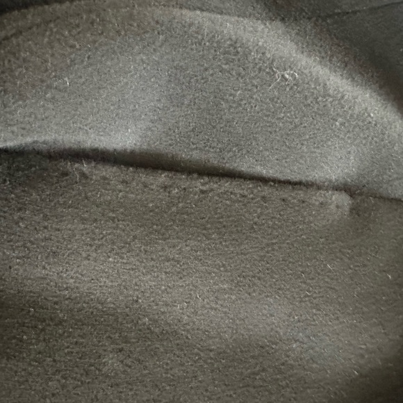 PURE VIRGIN WOOL CINZIA ROCCA BY RODEL S.p.A in ITALY, BELTED BLACK COAT BLACK 8 - Picture 10 of 15